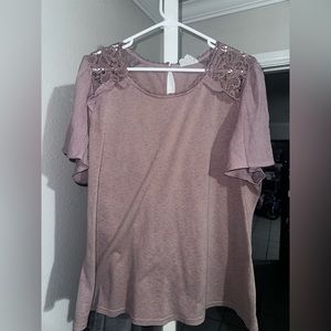 Beige/mauve color blouse